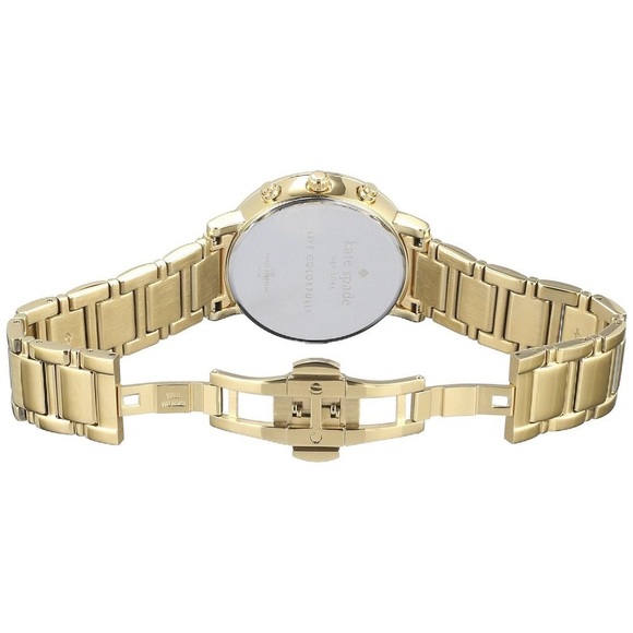 Kate Spade Gramercy gold chronograph watch | 6” - Picture 2 of 4